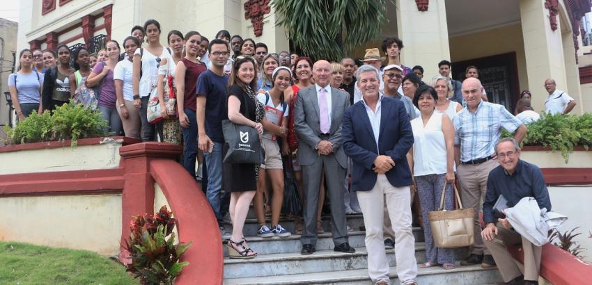 Встреча со студентами Гаванского университета участников Excelencias Gourmet