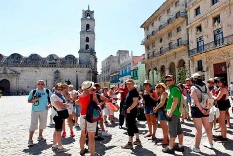 русские туристы на Кубе