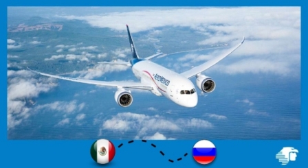 Aeroméxico впервые в России